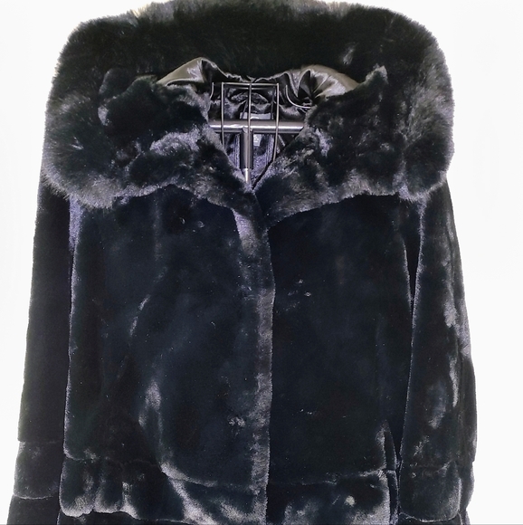 Gallery Jackets & Blazers - Hooded Faux Fur Jacket